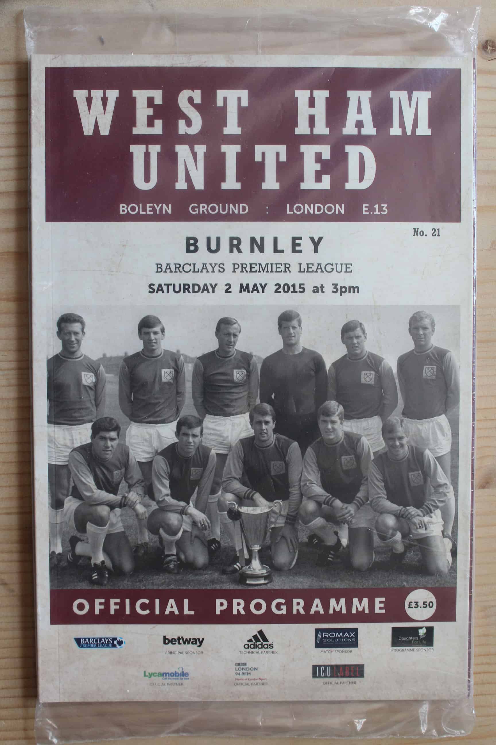 West Ham United FC v Burnley FC